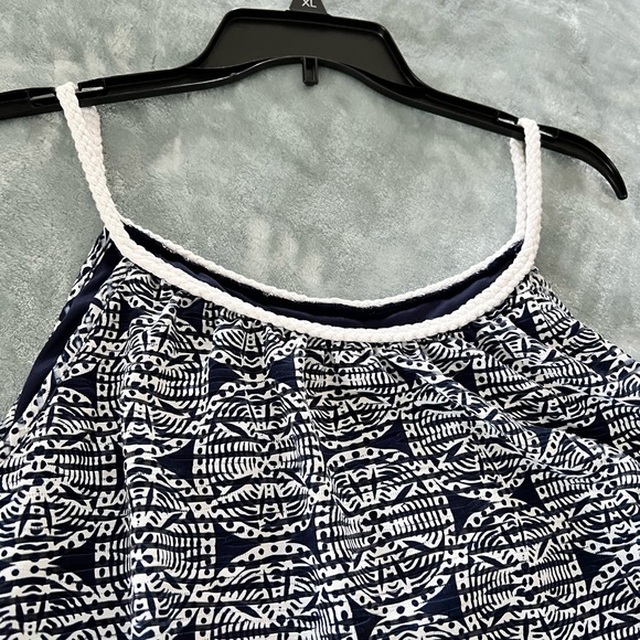 Blue & White design with rope straps & neckline - Picture 3 of 5